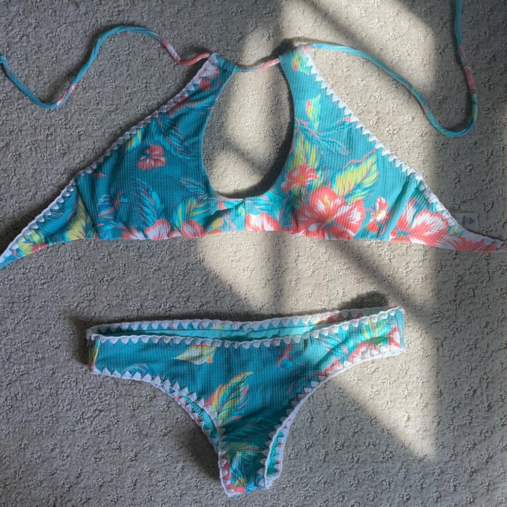 Floral bathing suit
